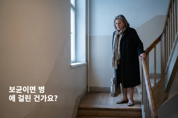 보균이면 병에 걸린 건가요? — 일흔 넘은 여자가 장바구니를 들고 계단 층계참에서 숨을 고른다